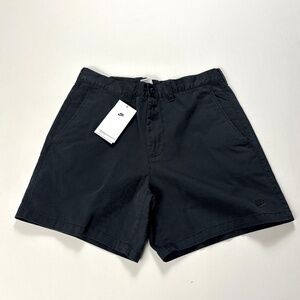 Nike Mens Washed Chino Shorts Sz 32 Black Above Knee 6" New w/ Tags HJ2658-010